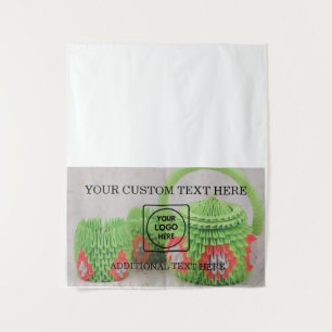 Pop-up winkel Bedrijfslogo Foto Branding Display Wandkleed