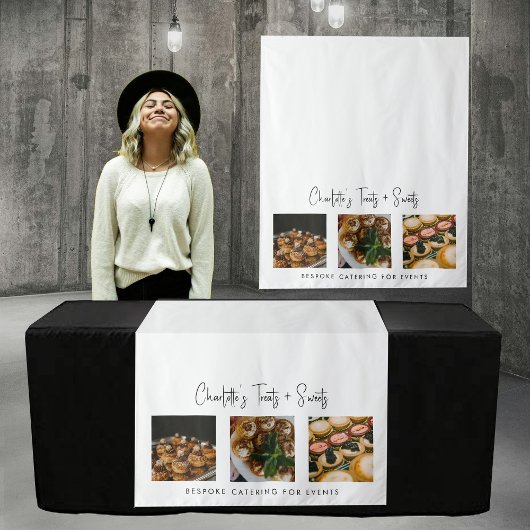 Pop Up Winkel Tafel Runner Banner Catering Foto's Wandkleed