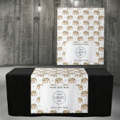 Pop Up Winkel Tafel Runner Banner Logo Exotic Wandkleed