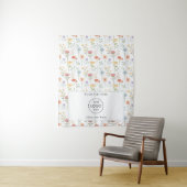 Pop Up Winkel Tafel Runner Banner Logo Wildflowers Wandkleed (In situ)