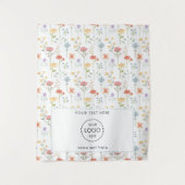 Pop Up Winkel Tafel Runner Banner Logo Wildflowers Wandkleed (Voorkant)