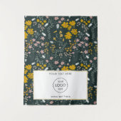 Pop Up Winkel Tafel Runner Banner Logo Wildflowers Wandkleed (Voorkant)