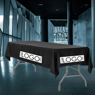 Pop-up winkel Zakelijk Logo Beurs Zwart Tafelkleed