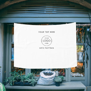 Pop-upshop Markt Stalletje Display Banner Logo Tafelkleed