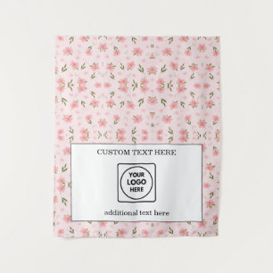 Pop-upwinkel Logo Wilde Bloem Beeldmerk Display Wandkleed