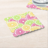 Pop van Bright en fruit Kartonnen Onderzetters (Gebogen)