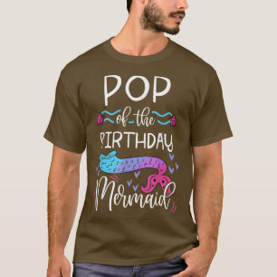 Pop van de bruine familie van de zeemeerminnen t-shirt
