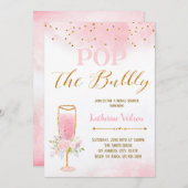 Pop van de bubbeluitnodiging kaart (Voorkant / Achterkant)