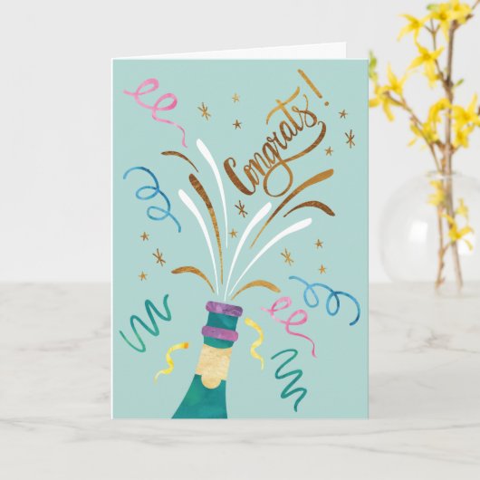 Pop van de Bubbly Kaart (Gele Bloem)