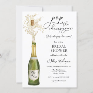 Pop van de Champagne Bridal Shower Kaart