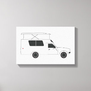 pop van de chinese camper canvas afdruk