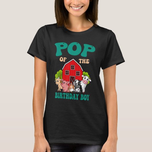 Pop van de dierfamilie van het Boerderij van de ge T-shirt (Voorkant)