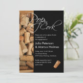 Pop van de uitnodiging van de Kurkwijnpartij (Staand voorkant)