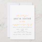 Pop van de uitnodiging van de Vraag-opdrachtpartij (Achterkant)