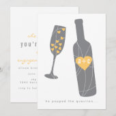 Pop van de uitnodiging van de Vraag-opdrachtpartij (Voorkant / Achterkant)