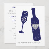 Pop van de Uitnodigingsmarine van de Partij voor d Kaart (Voorkant / Achterkant)