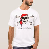 Pop van een piraat t-shirt (Voorkant)
