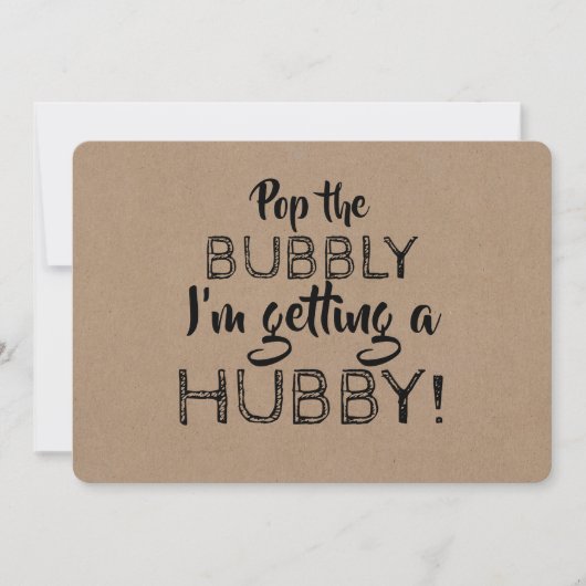 Pop van het Bubbly Funny Bridesmaid Proposal Kaart (Voorkant)