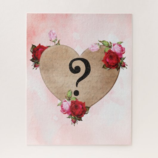 Pop van het hart De vraag Jigzaag Puzzle Legpuzzel (Verticaal)