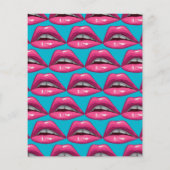 Pop van het Weddenschap Kunstroze Lips Makeup (Achterkant)