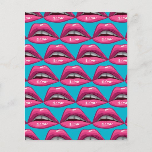 Pop van het Weddenschap Kunstroze Lips Makeup (Achterkant)