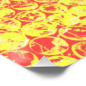 Pop van regenboogballetjes perfect poster (Hoek)