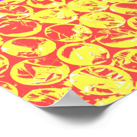 Pop van regenboogballetjes poster (Hoek)