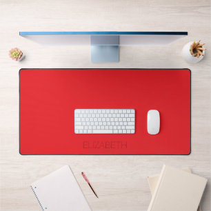 Pop van rood gepersonaliseerd bureaumat