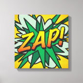 Pop van stripboeken Art ZAP Canvas Afdruk (Voorkant)