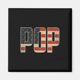 Pop Vette Patriottische Amerikaanse Vlag Vaderdag Magneet