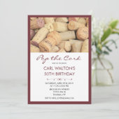 Pop Vin de Cork Invitation Anniversaire (Debout devant)