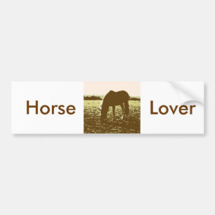 Pop voor paardengrazing bumpersticker