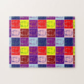 pop vrouw cartoon legpuzzel (Horizontaal)