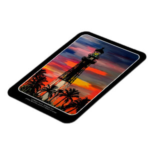 'Pop vuurtoren'. schilderen op een Magneet