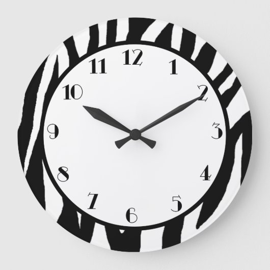 Pop Zebra Grote Klok (Voorkant)