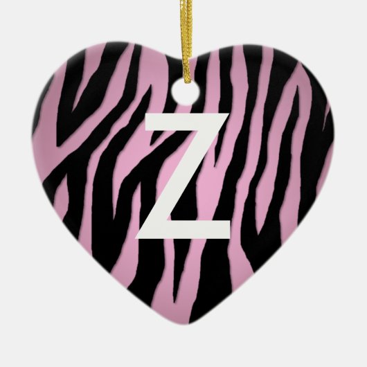 Pop Zebra Keramisch Ornament (Voorkant)