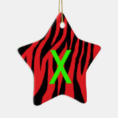 Pop Zebra Keramisch Ornament (Rechts)