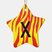 Pop Zebra Keramisch Ornament (Links)