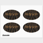 Pop Zebra Ovale Sticker (Vel)