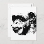 Pop zwart-wit briefkaart (Voorkant / Achterkant)