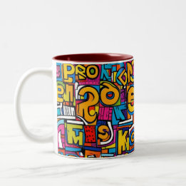 Popart abstract geometrisch patroon 28 - Mok