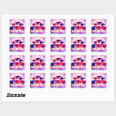 PopArt Afstuderen Petten Sticker (Vel)