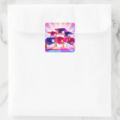PopArt Afstuderen Petten Sticker (Tas)