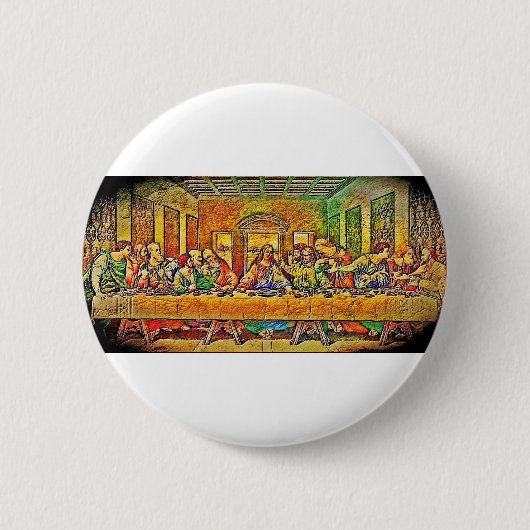 PopArt Da Vinci Ronde Button 5,7 Cm (Voorkant)