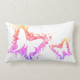 PopArt Dansende Butterfly Splash Kussen