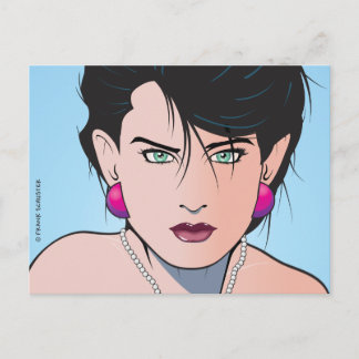 Popart Girl Angie Briefkaart