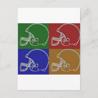 PopArt Helmet Briefkaart