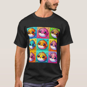 popart kogelvis t-shirt