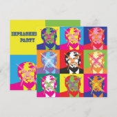 Popart Trump Impeachment Party Kaart (Voorkant / Achterkant)
