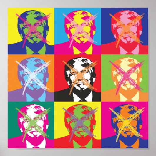 Popart Trump Impeachment Party Poster (Voorkant)